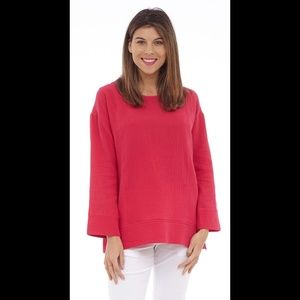 🆕Raspberry Cotton Bubble Gauze Top